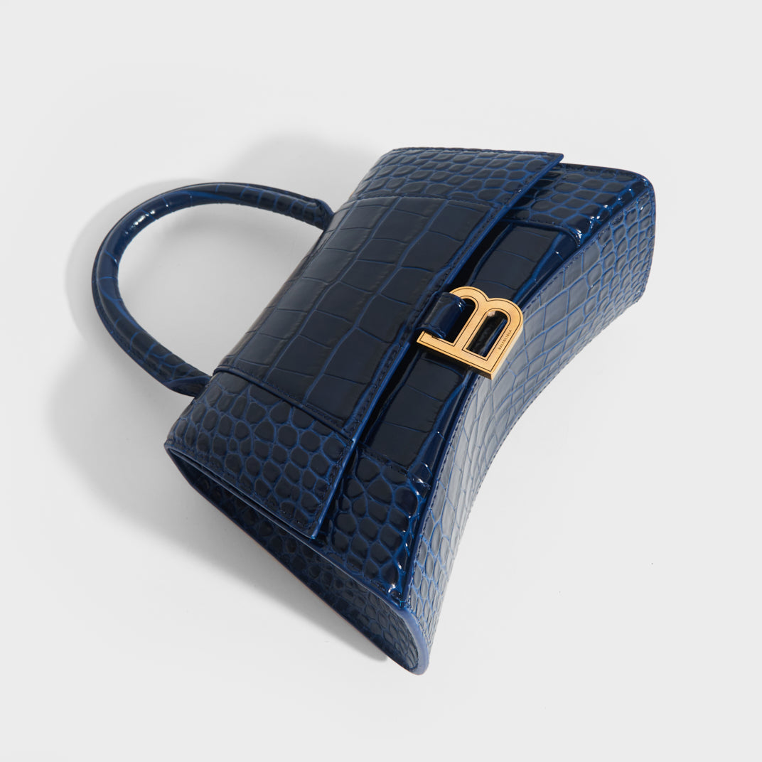 Navy best sale croc bag