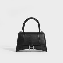 Load image into Gallery viewer, BALENCIAGA Small Hourglass Bag in Black Grained Leather