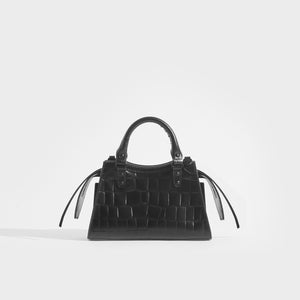 BALENCIAGA Mini Neo Classic City Croc-effect Leather Bag