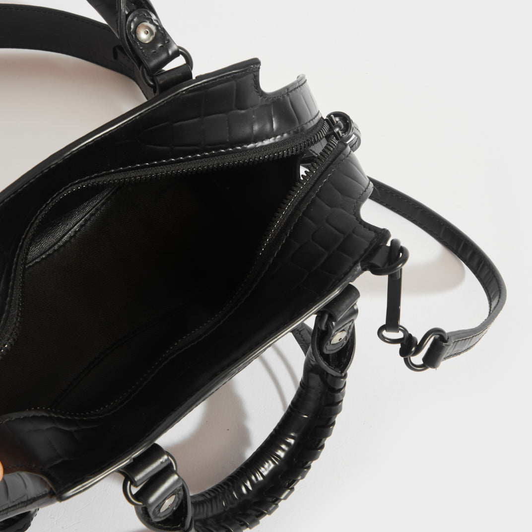 Mini Neo Classic City Croc-effect Leather Bag