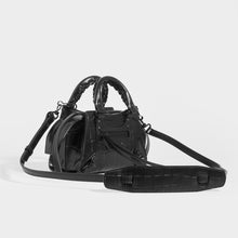 Load image into Gallery viewer, Side of the BALENCIAGA Nano Neo Classic City Croc-effect Leather Bag with shoulder stap