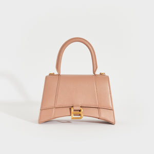 BALENCIAGA Small Hourglass Bag in Beige