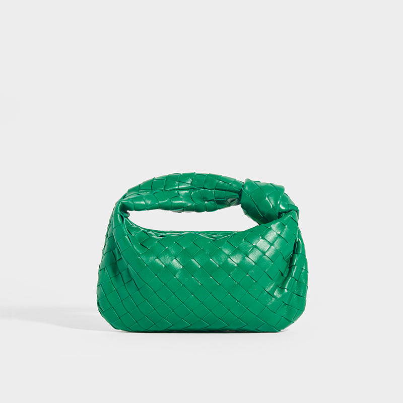 Bottega Veneta Nappa Mini Double Knot Bag Racing Green