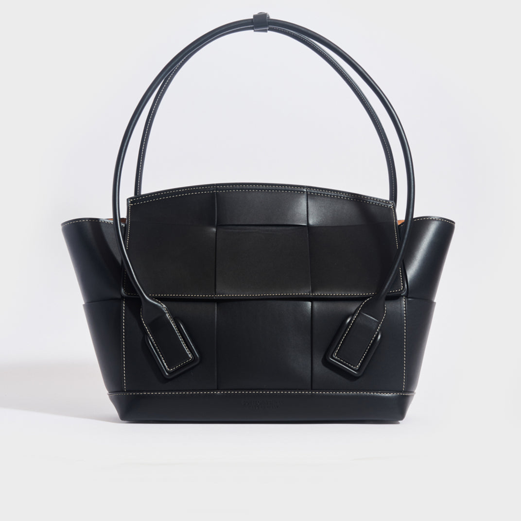 Bottega Veneta Embellished Intrecciato Leather Tote Bag - Men - Black Bags