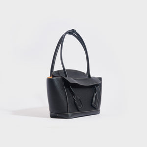BOTTEGA VENETA Arco Small Leather Tote Bag in Black