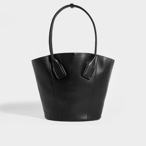 BOTTEGA VENETA Basket Large Leather Tote Bag in Black