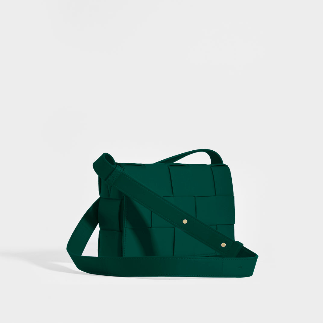 Bottega Veneta Cassette Crossbody Bag Maxi Intreccio Raintree