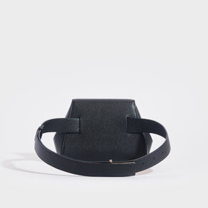 BOTTEGA VENETA Geometric Leather Belt Bag in Black