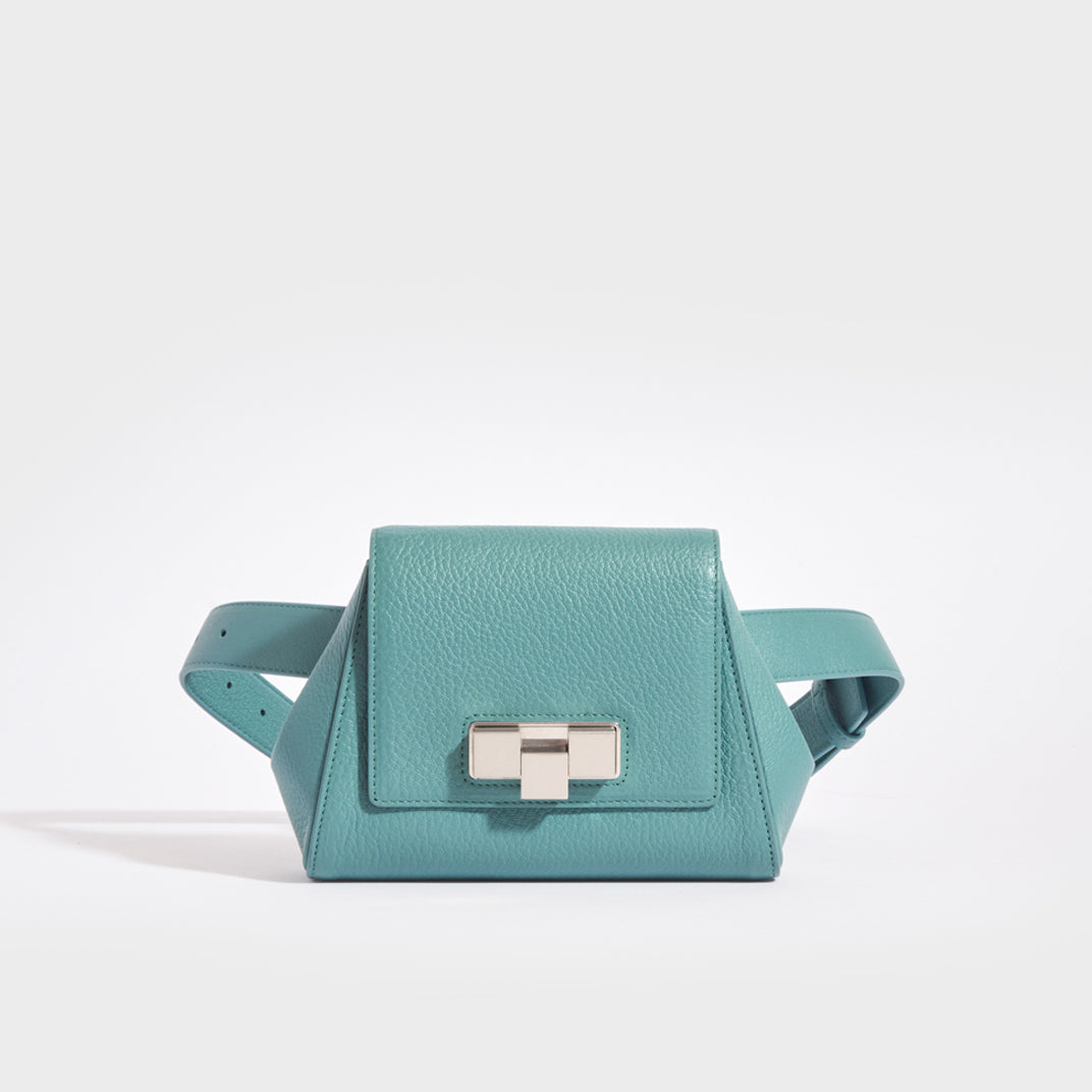 BOTTEGA VENETA Geometric Leather Belt Bag in Storm [ReSale]