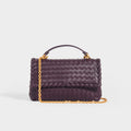 Intrecciato Baby Olimpia Shoulder Bag in Grape