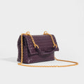 Intrecciato Baby Olimpia Shoulder Bag in Grape