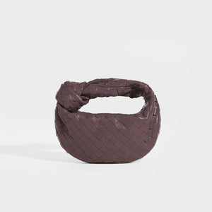 BOTTEGA VENETA Mini Jodie Intrecciato Leather Bag in Grape