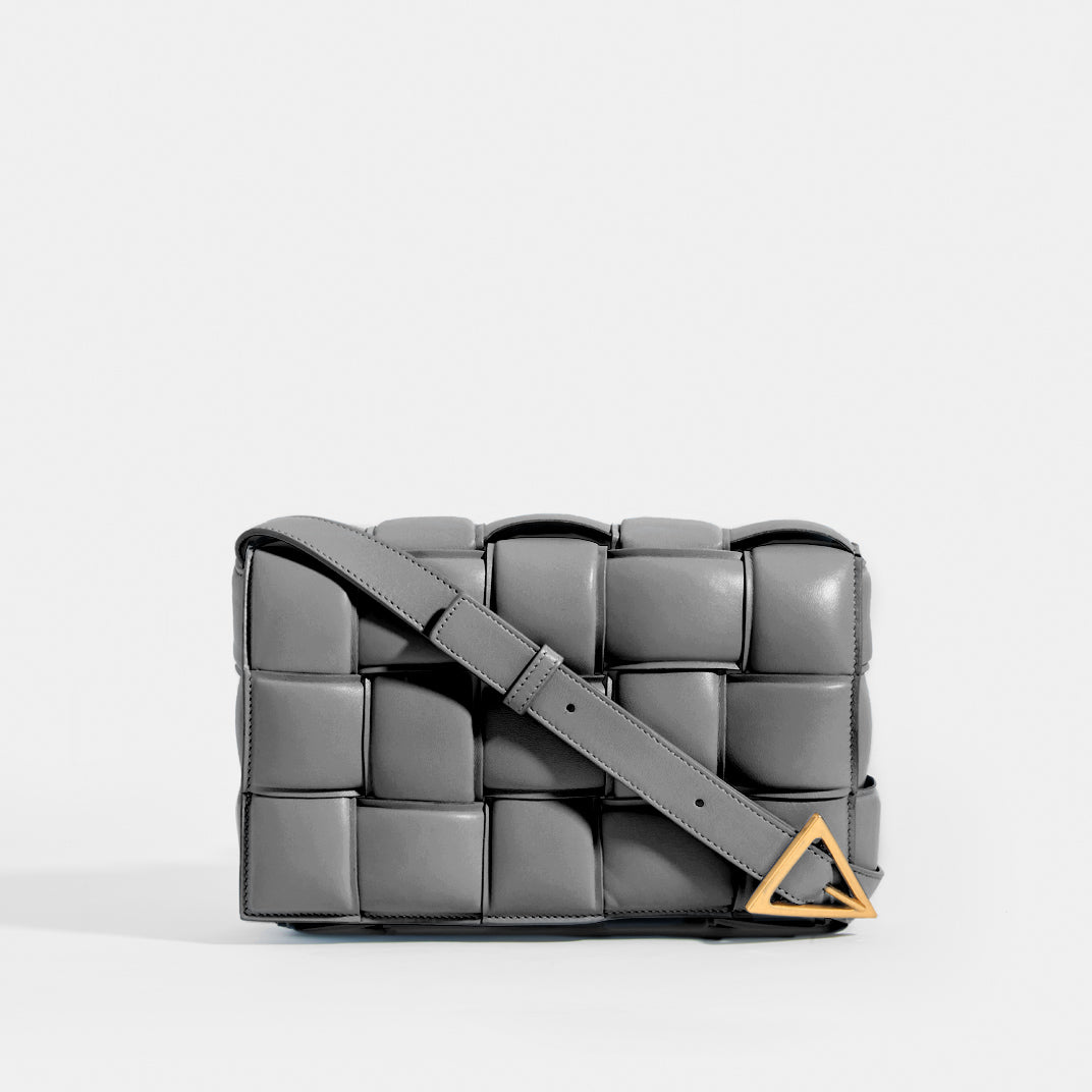 Bottega Veneta Small Padded Cassette Black Leather Shoulder Bag New
