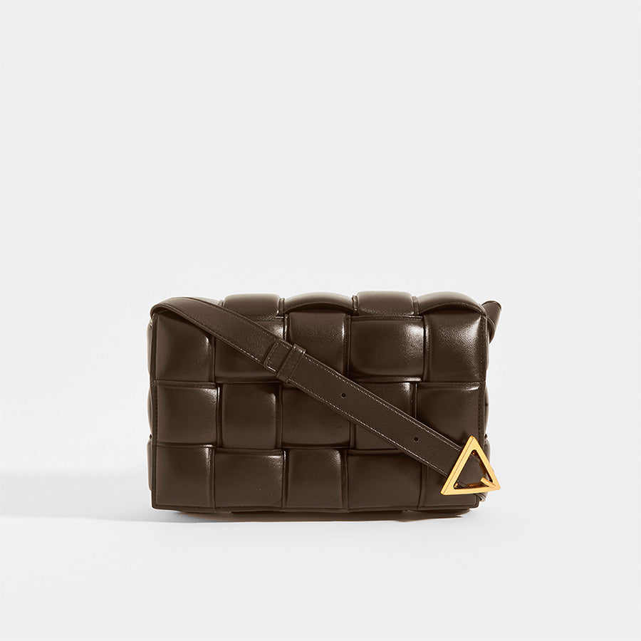 BOTTEGA VENETA Padded Cassette Crossbody Bag in Fondente