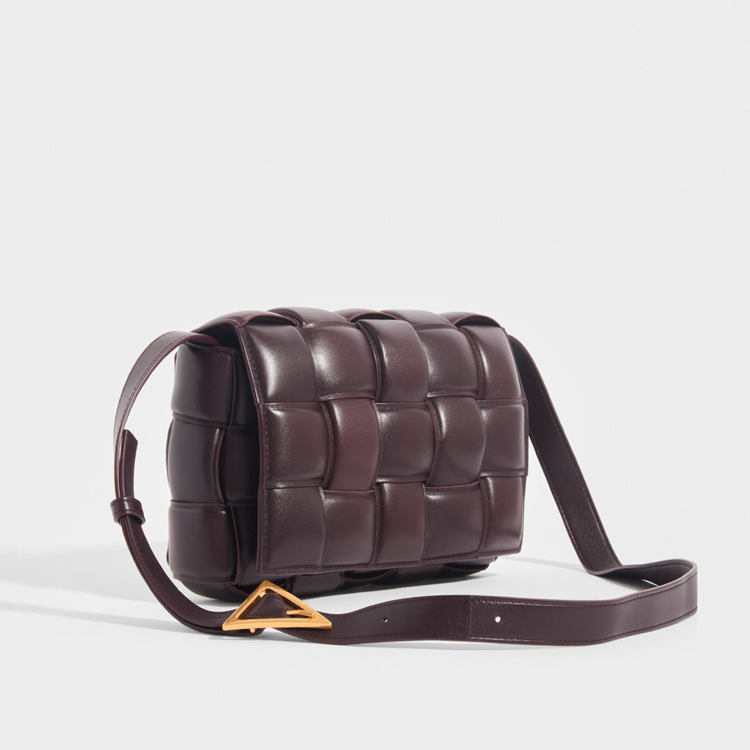 Bottega Veneta Taupe Padded Cassette Messenger Bag