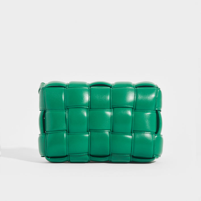 BOTTEGA VENETA Padded Cassette Bag in Racing Green