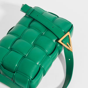 BOTTEGA VENETA Padded Cassette Bag in Racing Green