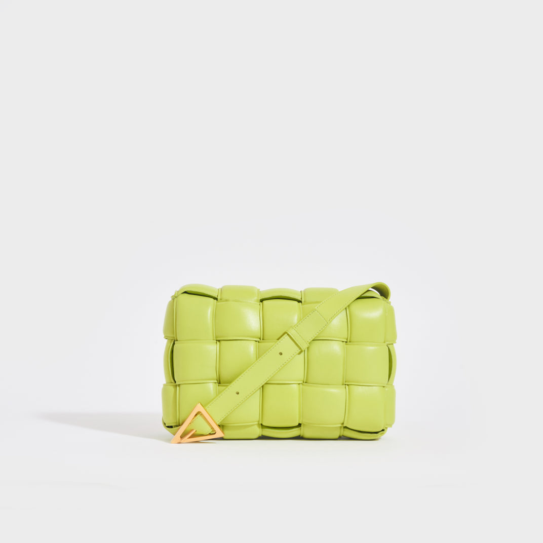 BOTTEGA VENETA Padded Cassette Bag in Kiwi