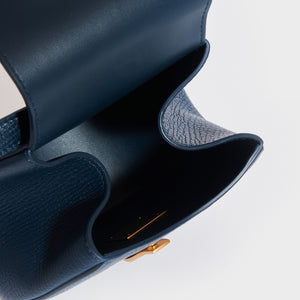 BOTTEGA VENETA Palmellato Rounded Leather Belt Bag in Deep Blue