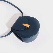 Load image into Gallery viewer, BOTTEGA VENETA Palmellato Rounded Leather Belt Bag in Deep Blue