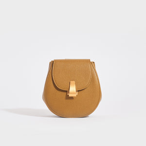 BOTTEGA VENETA Palmellato Rounded Leather Belt Bag in Mustard