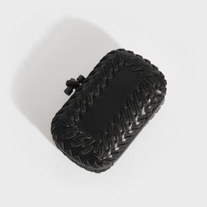 BOTTEGA VENETA Passementerie Knot Clutch Bag in Black