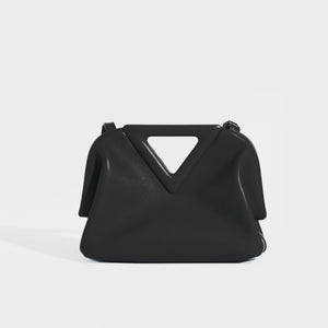 Bottega Veneta Black Point Small Leather Top Handle Bag