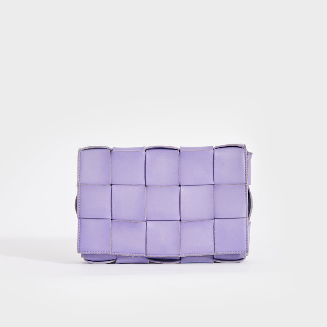 BOTTEGA VENETA Pre-Loved Cassette Maxi Intrecciato Bag in Lavender