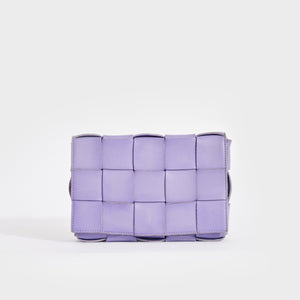BOTTEGA VENETA Pre-Loved Cassette Maxi Intrecciato Bag in Lavender
