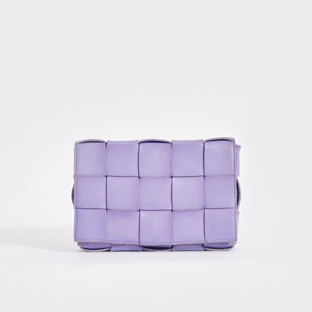 BOTTEGA VENETA Pre-Loved Cassette Maxi Intrecciato Bag in Lavender