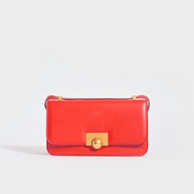Load image into Gallery viewer, Front view of the BOTTEGA VENETA The Classic Mini Leather Shoulder Bag in Red