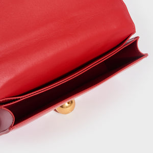 BOTTEGA VENETA The Classic Mini Leather Shoulder Bag in Red