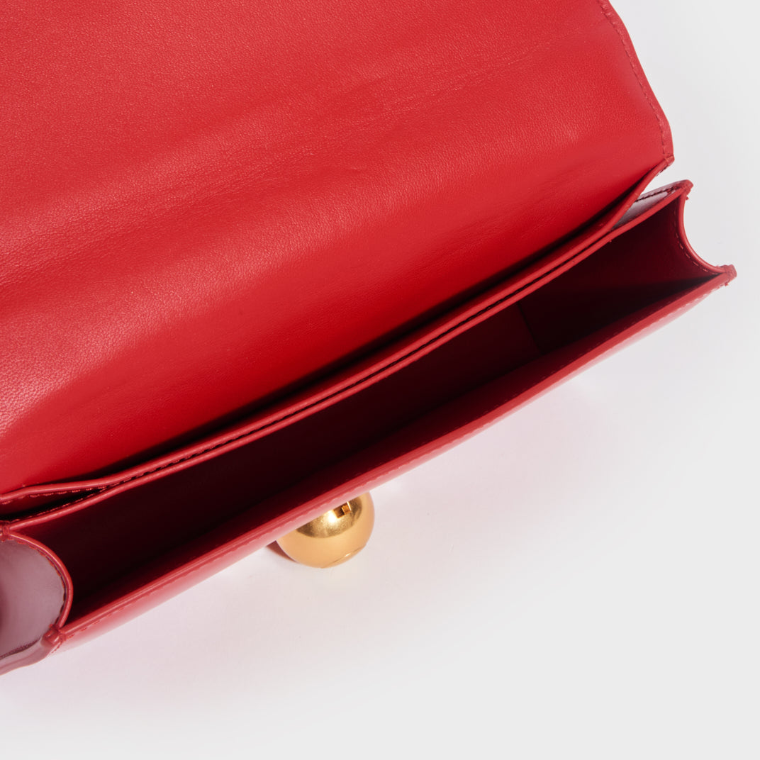 BOTTEGA VENETA The Classic Mini Leather Shoulder Bag in Red [ReSale]