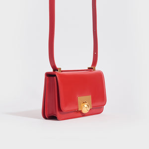 BOTTEGA VENETA The Classic Mini Leather Shoulder Bag in Red