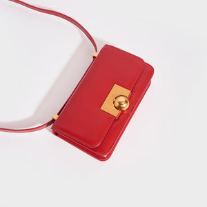 BOTTEGA VENETA The Classic Mini Leather Shoulder Bag in Red