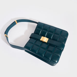 BOTTEGA VENETA The Padded Marie Leather Shoulder Bag in Ottanio