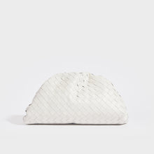 Load image into Gallery viewer, BOTTEGA VENETA The Pouch Intrecciato Leather Clutch in White