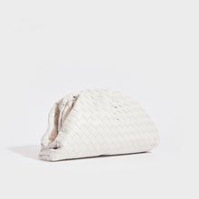 Load image into Gallery viewer, BOTTEGA VENETA The Pouch Intrecciato Leather Clutch in White