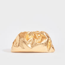 Load image into Gallery viewer, BOTTEGA VENETA The Pouch Leather Clutch in Gold