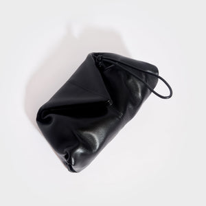 BOTTEGA VENETA The Trine Leather Clutch in Black [ReSale]