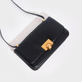 The Classic Small Leather Shoulder Bag in Black
