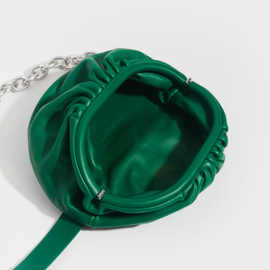 Bottega Veneta Green Chain Link Belt