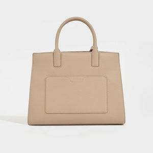 BURBERRY Mini Frances Bag in Oat Beige Grainy Leather