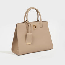 Load image into Gallery viewer, Side view of the BURBERRY Mini Frances Bag in Oat Beige Grainy Leather