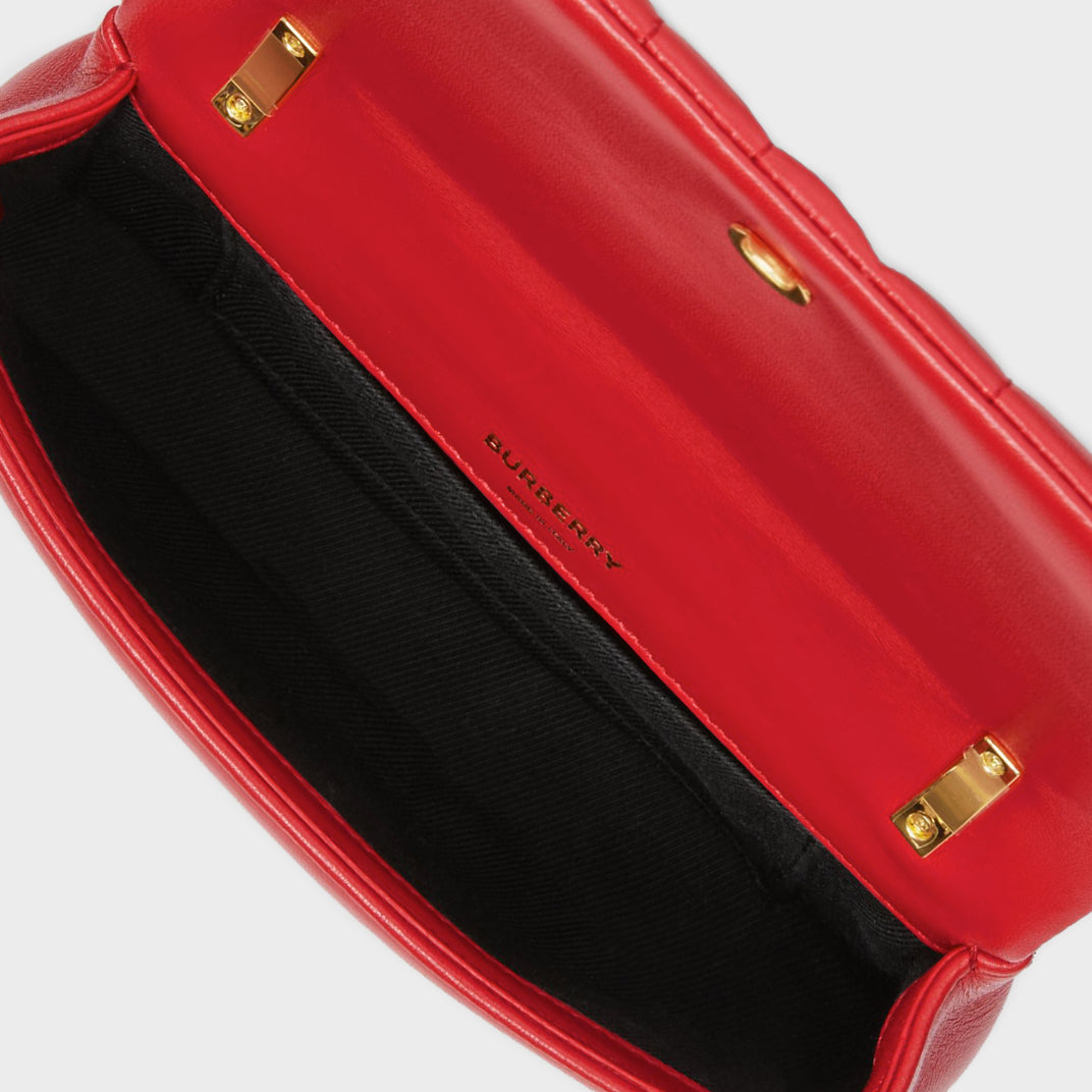 Mini Quilted Lola Bag in Bright Red