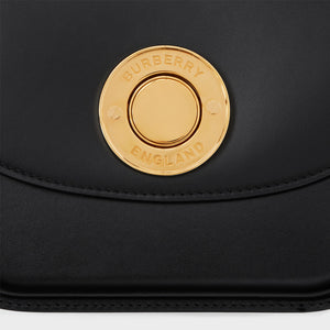 BURBERRY Small Leather Elizabeth Bag in Black