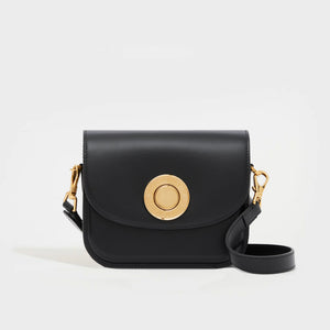 Burberry Mini Frances Two-Tone Grainy Leather Handbag