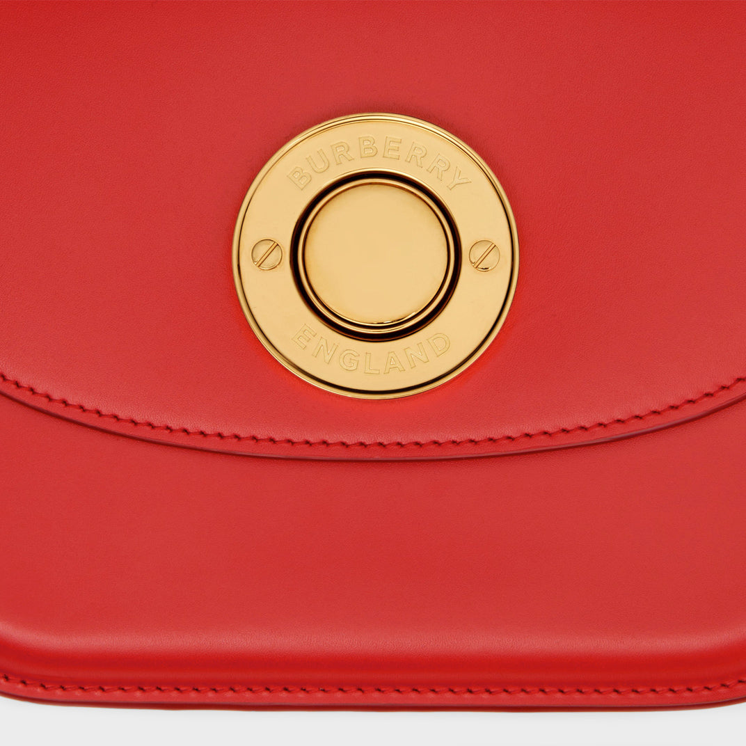 BURBERRY Small Leather Elizabeth Bag in Bright Red