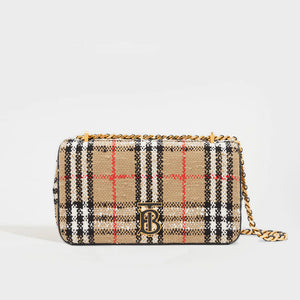 BURBERRY Vintage Check Bouclé Small Lola Bag