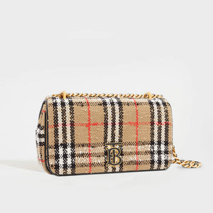 BURBERRY Vintage Check Bouclé Small Lola Bag